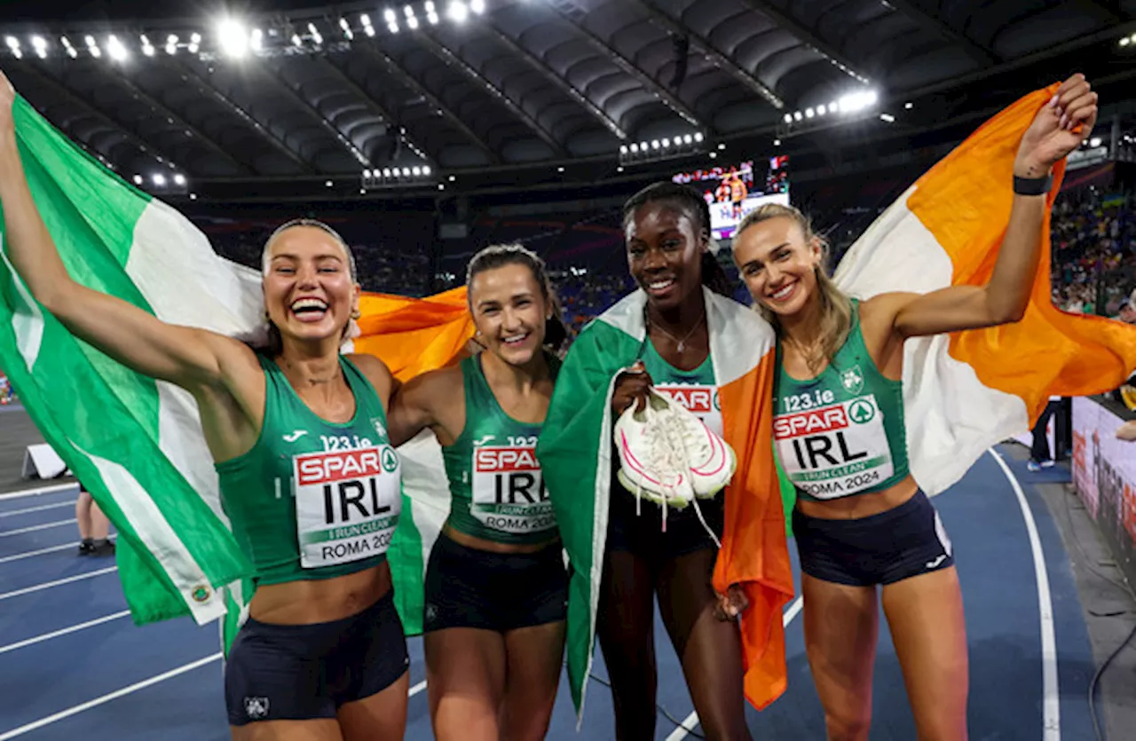 Ireland win European Championship silver in Women’s 4x400m