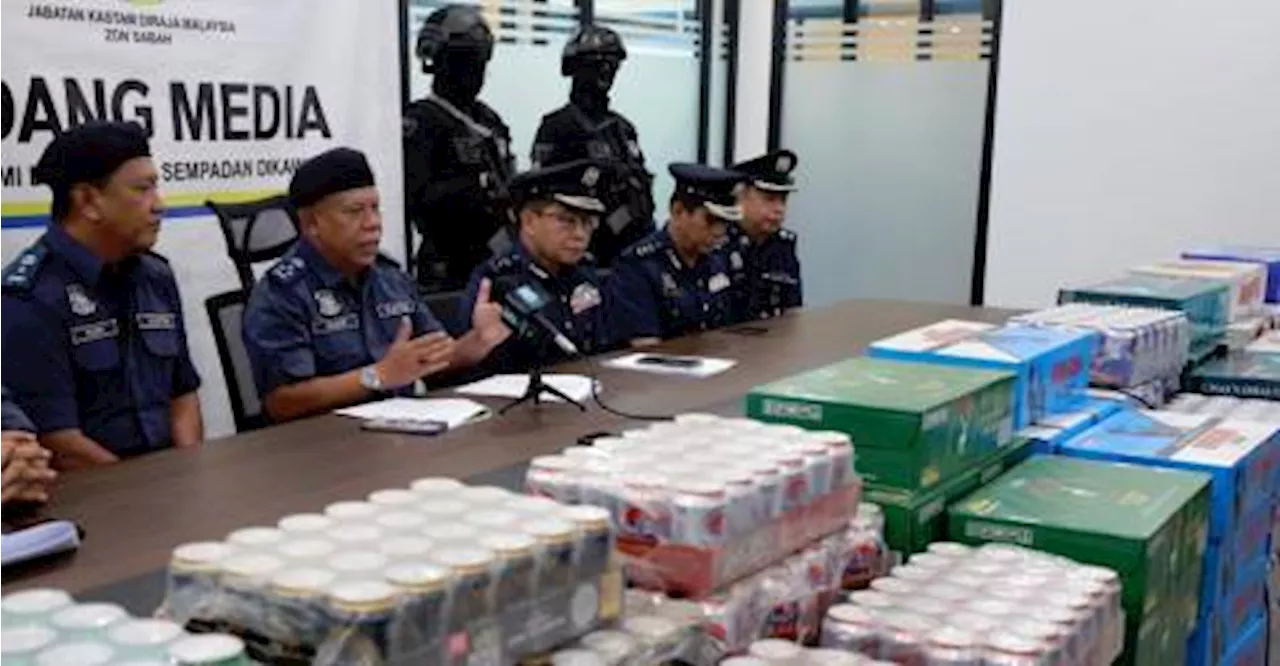 Sabah Customs seize six containers of liqour valued at over RM2.74 million