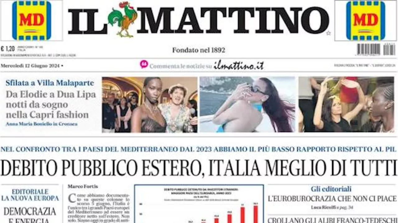 Il Mattino in prima pagina sul mercato del Napoli: 'Conte vuole tenere Di Lorenzo'