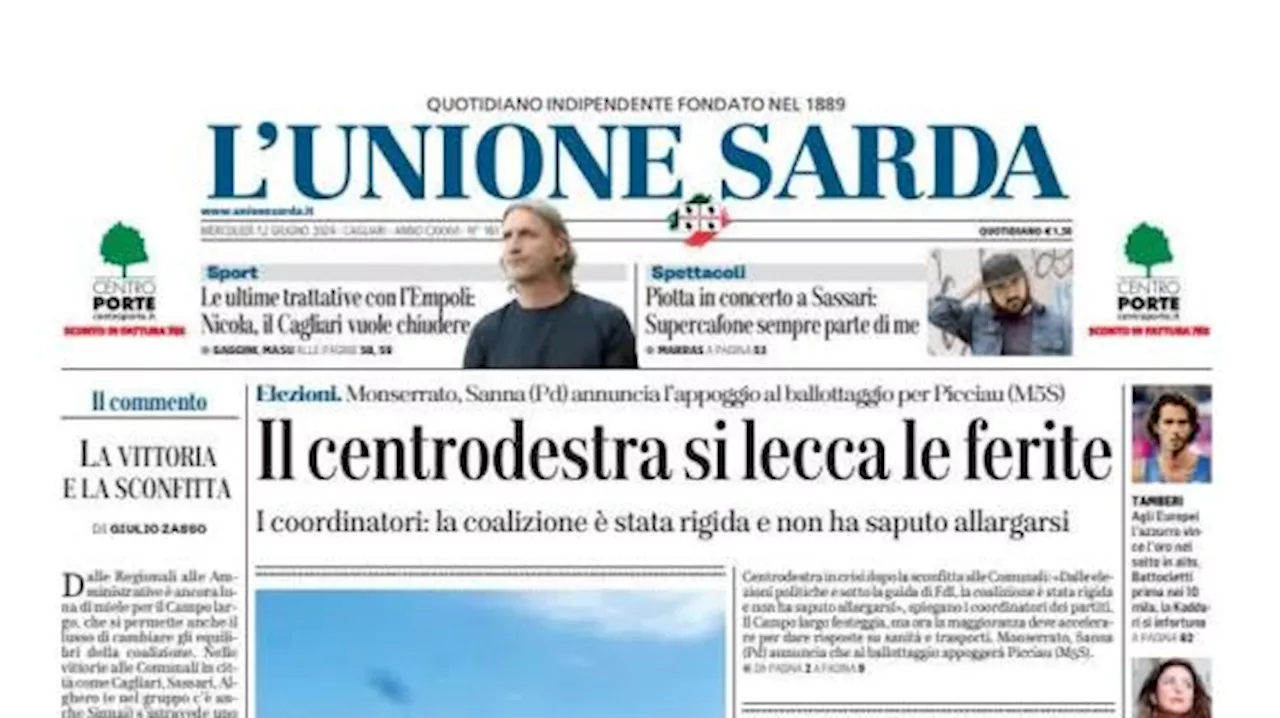 L'Unione Sarda apre sui rossoblu: 'Il Cagliari vuole chiudere per Davide Nicola'