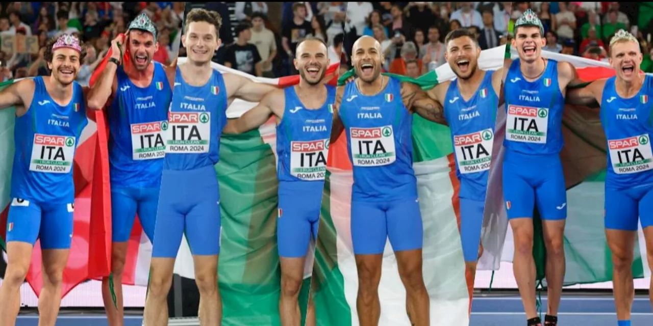 Italia, chiusura Europei a Roma da sogno: oro nella 4x100, argento nella 4x400!