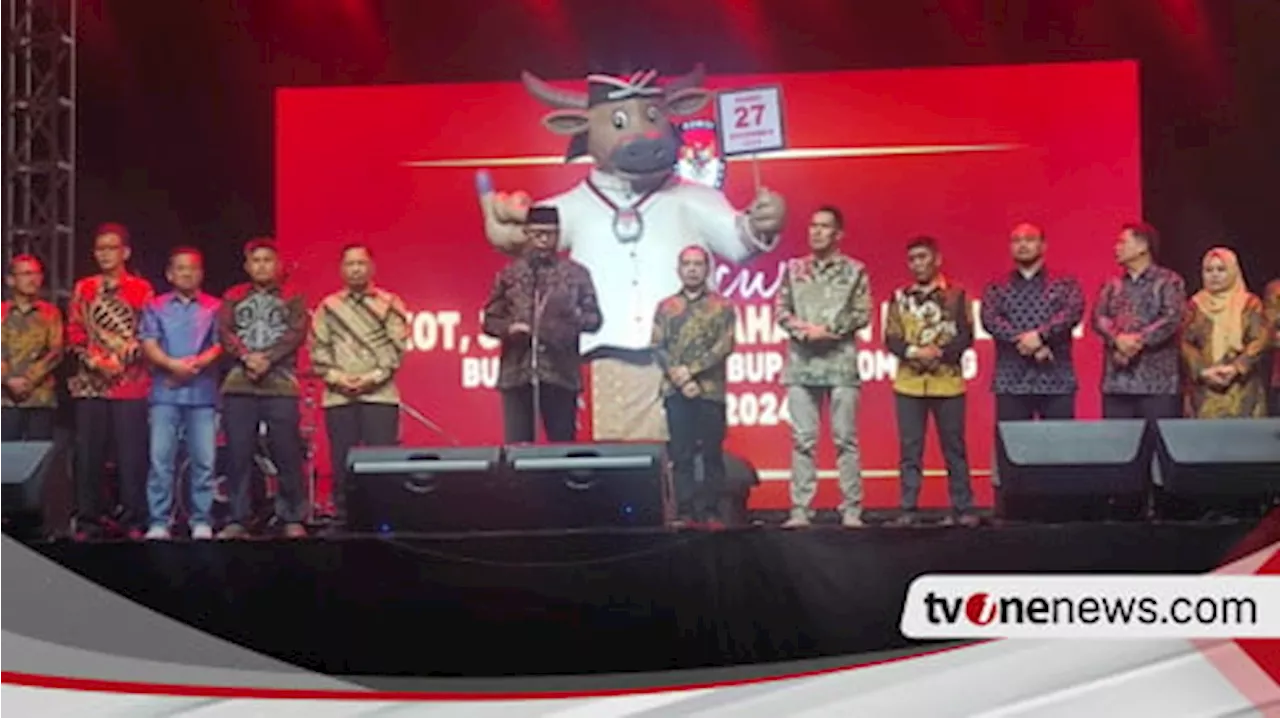 KPU Jombang Luncurkan Maskot Si Kebo Kicak Demokrasi dan Jingle Pilkada 2024