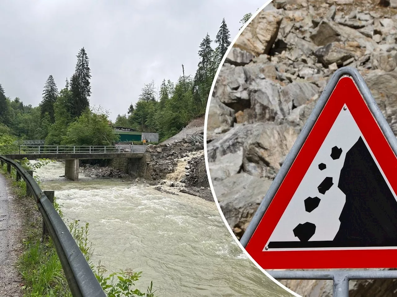 Felsen lagen auf der Fahrbahn: Was das für die Straße beim Conrad Sohm bedeutet