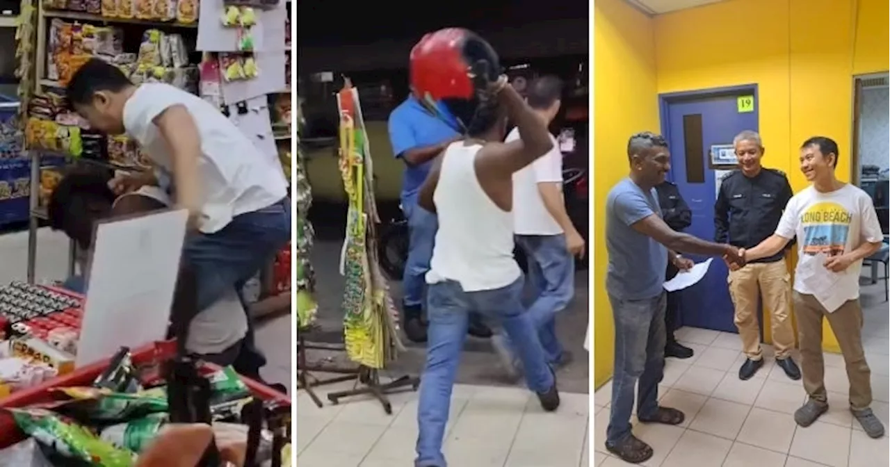  Viral Penang Convenience Store Brawlers Finally Make Peace at Police Station