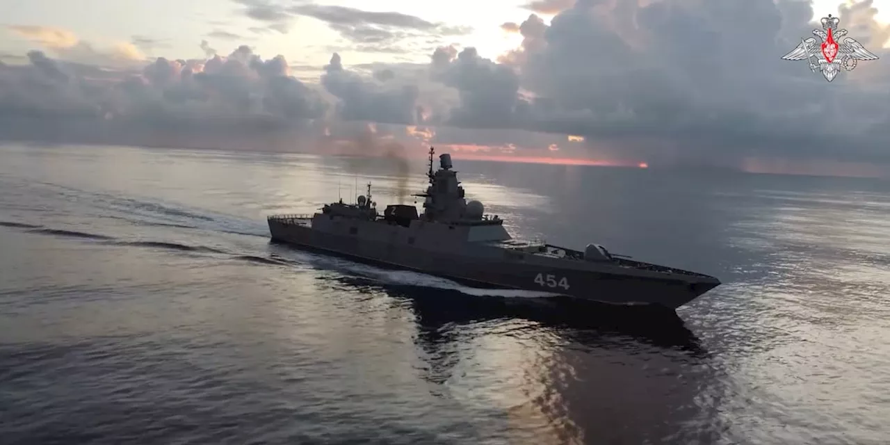 Russian warships reach Cuban waters ahead of military exercises in the Caribbean