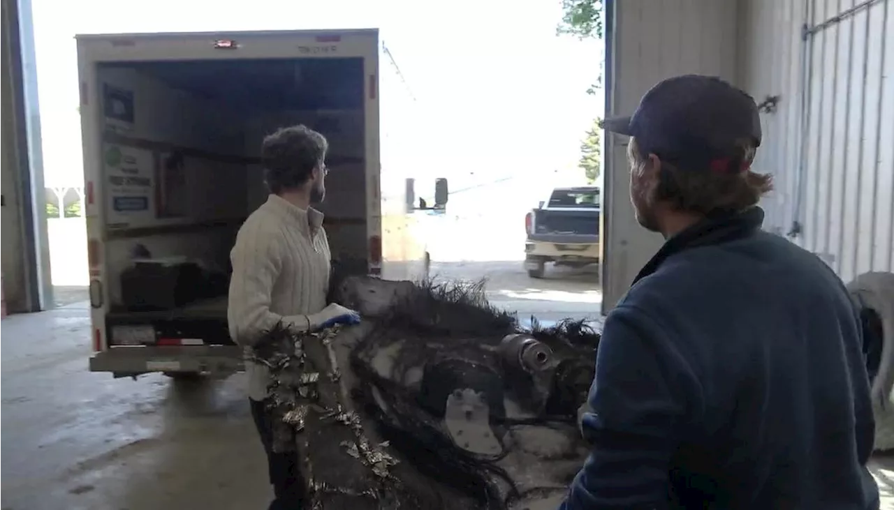 SpaceX staff collect cosmic junk found on farmer's field in Saskatchewan