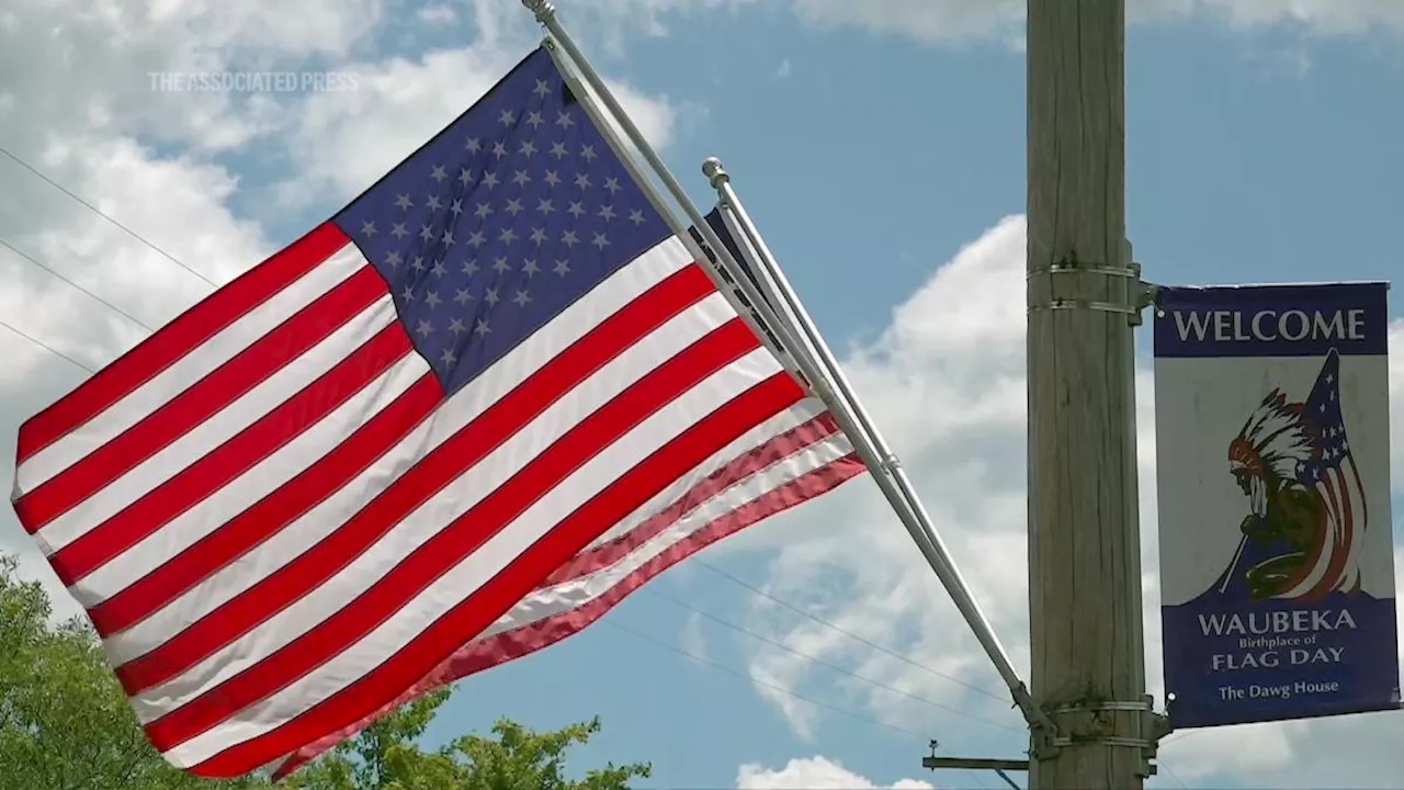 Waubeka, Wisconsin -- the 'Birthplace of Flag Day' -- celebrates the Stars and Stripes with passion