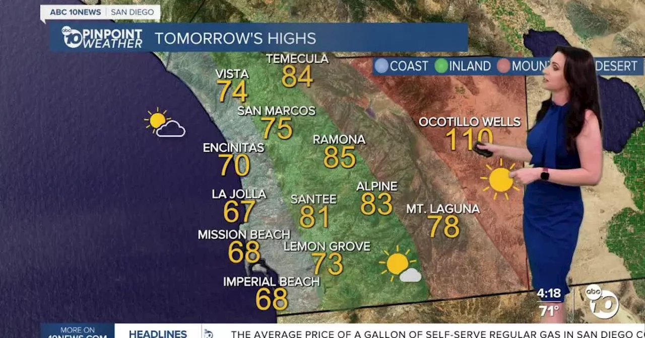 San Diego's Weather Forecast for June 11, 2024: Turning up the heat by Saturday