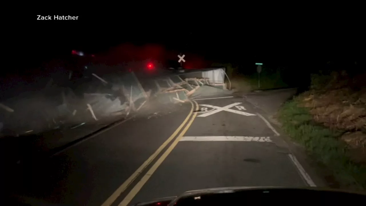 Truck driver barely escapes before train plows through semi: VIDEO