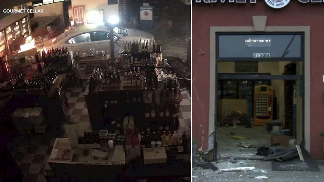 VIDEO: Suspects burglarize, ram car through East Bay liquor store before crashing at dispensary