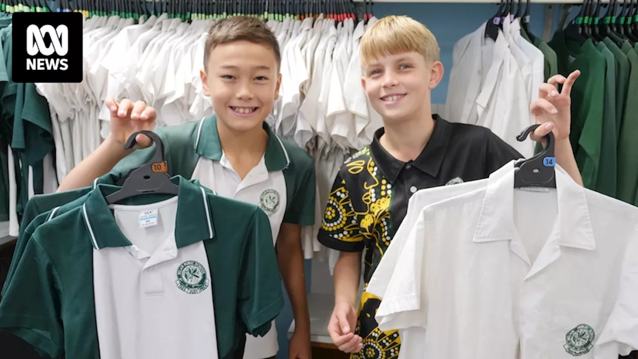 Newcastle's Belair Public School diverts uniforms from landfill and donates them to remote Fijian school