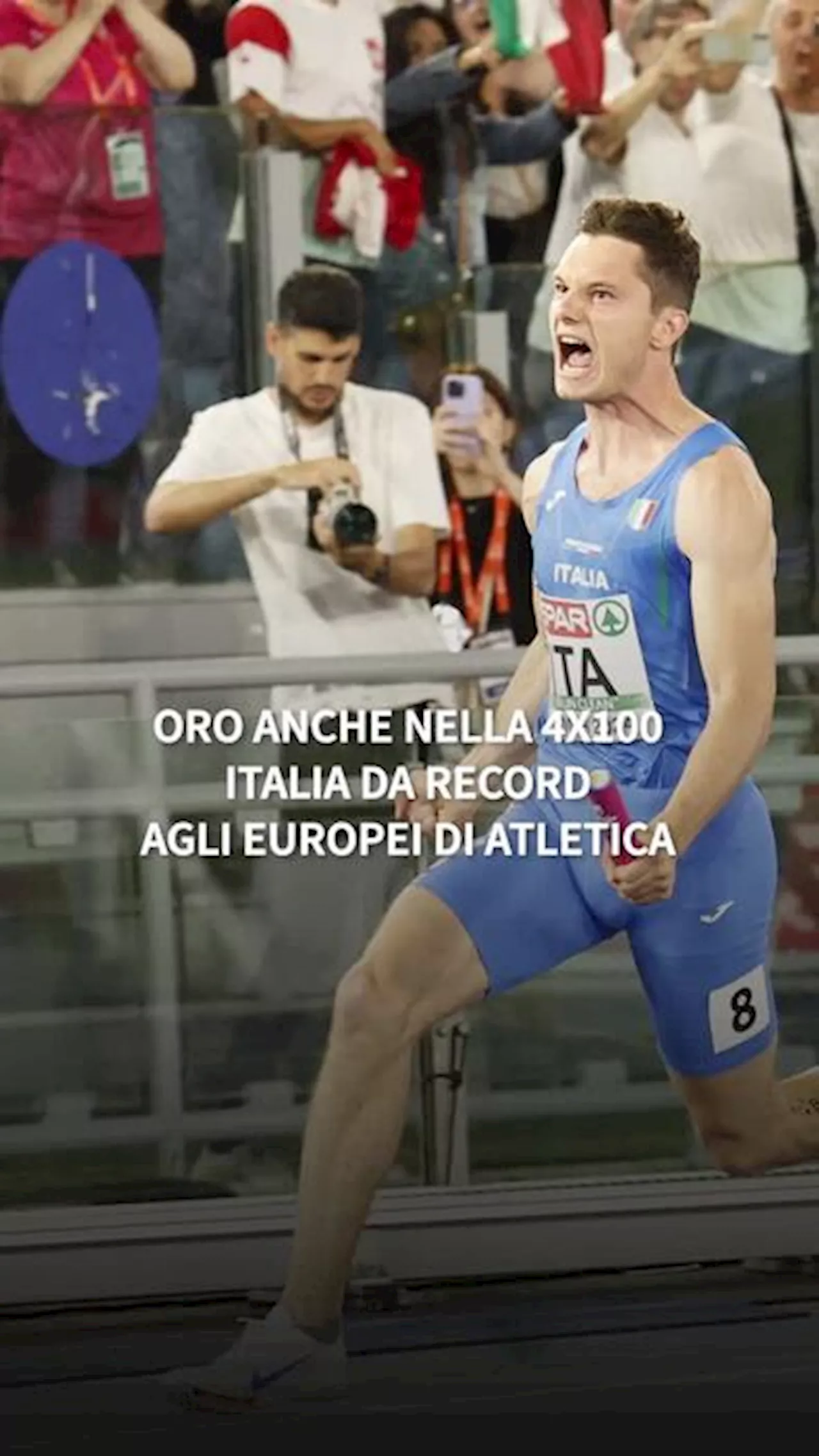 Oro anche nella 4x100, Italia da record agli Europei di atletica