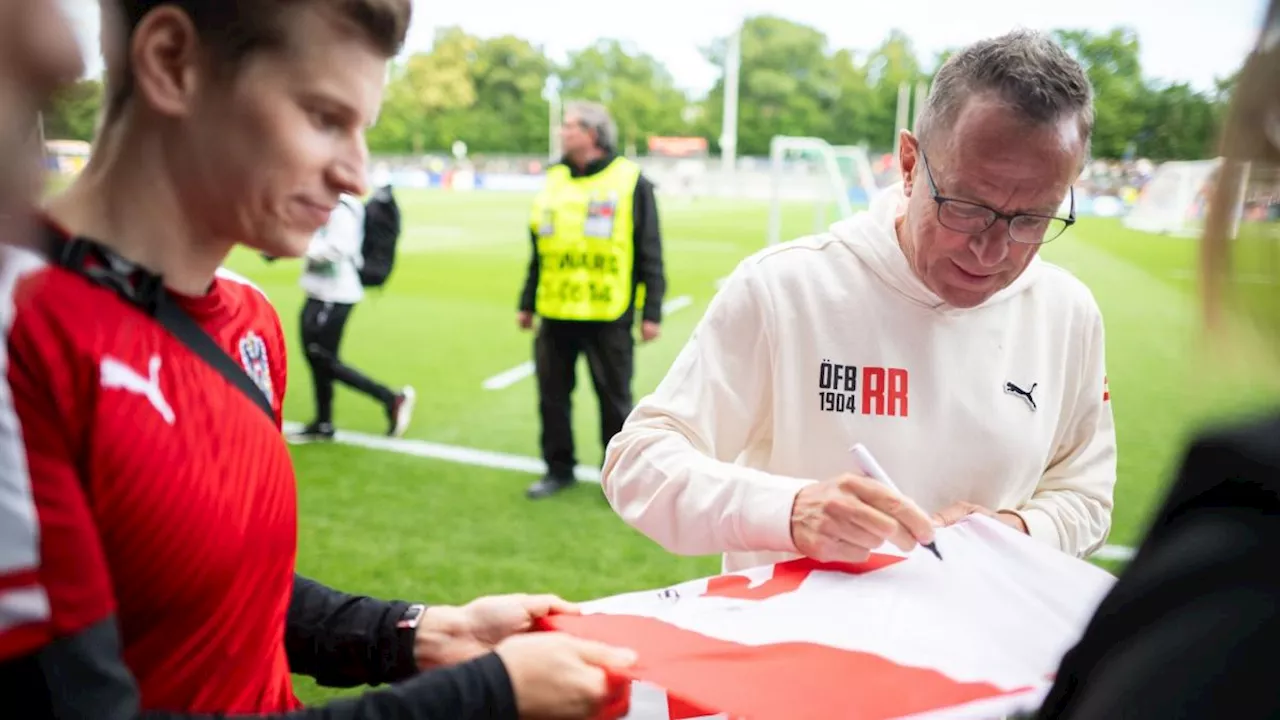 Erste EM mit Österreich: Rangnick genießt die Liebe