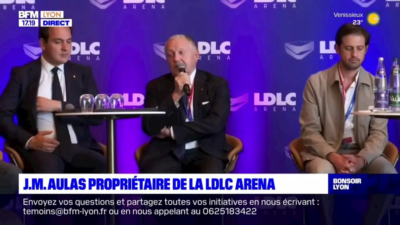 'On est heureux': les mots de Jean-Michel Aulas après son rachat de la LDLC Arena