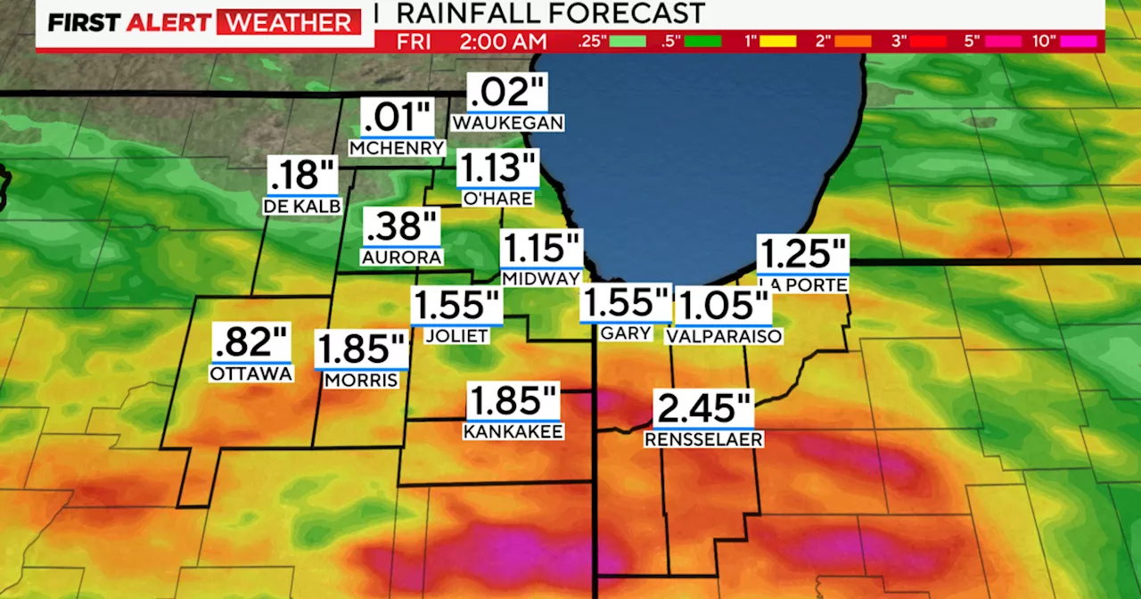 Building heat and humidity with storms Thursday night in Chicago