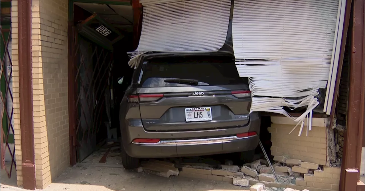 Stolen SUV plows into storefront in Chicago's West Town community