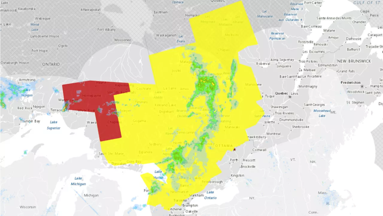 Tornados, severe thunderstorms possible: Weather watches, warnings in effect in Ontario, Quebec