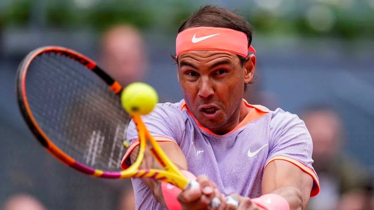 Rafael Nadal spelar tennis i Nordea Open i Båstad i sommar