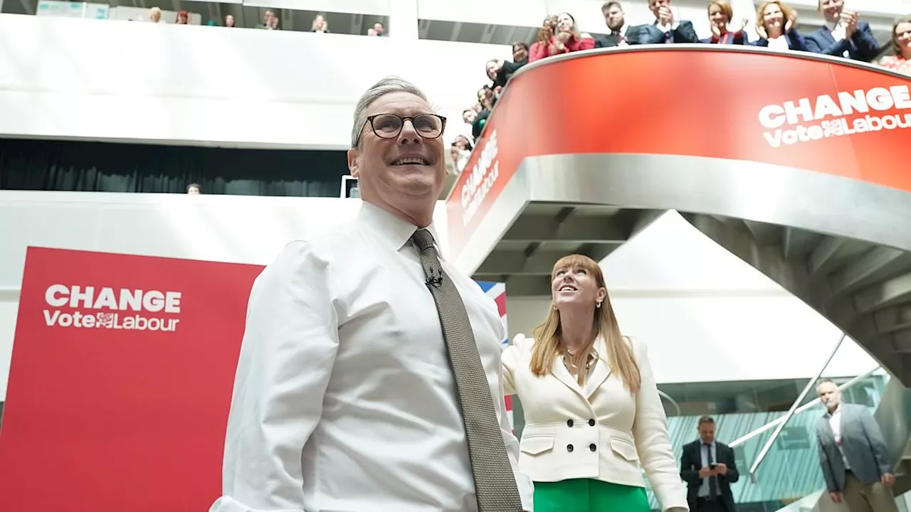 Keir Starmer hit by climate protest as he launches Labour manifesto