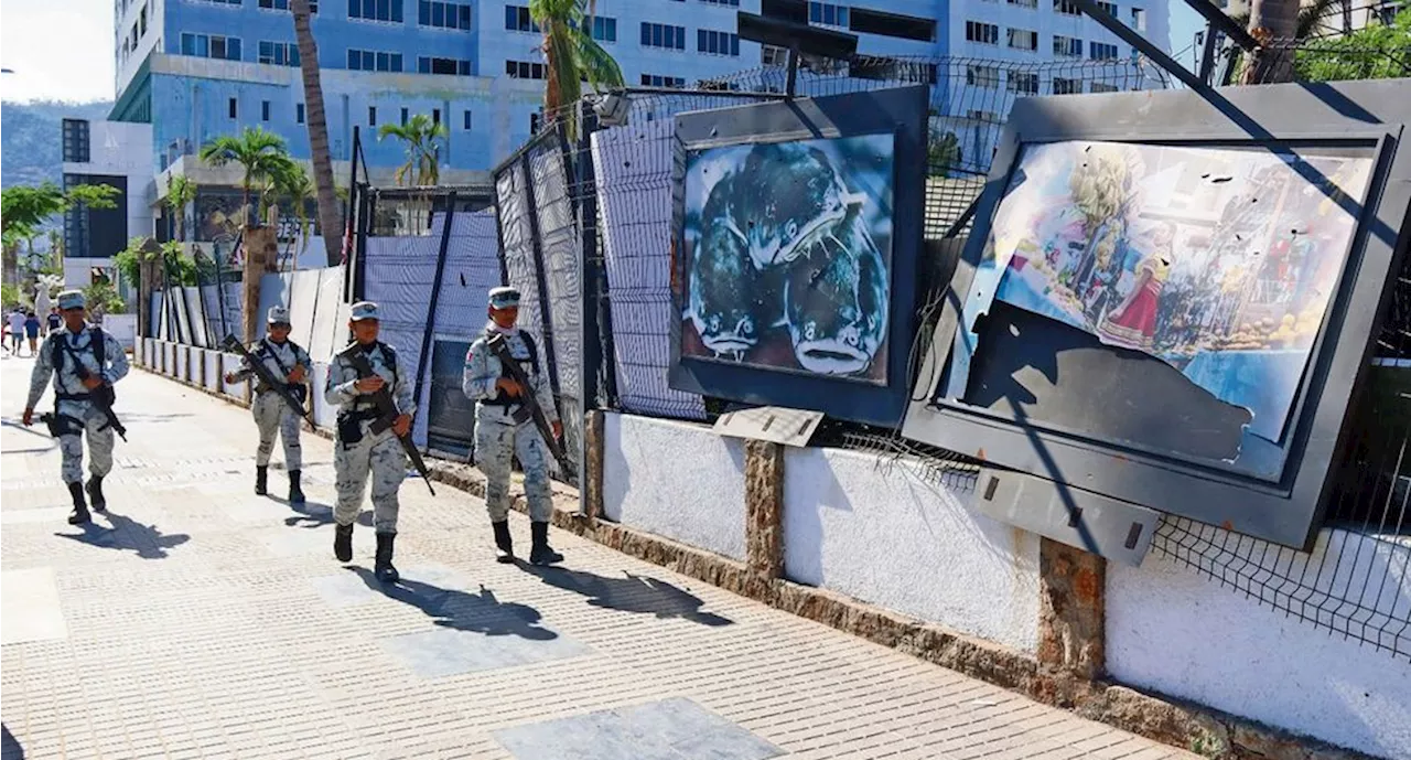 AMLO mantiene 10 mil elementos de la Guardia Nacional en Acapulco, tras paso de 'Otis'