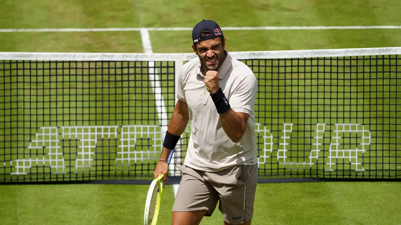 Matteo Berrettini stende Shapovalov in due set: è ai quarti all'Atp 250 di Stoccarda