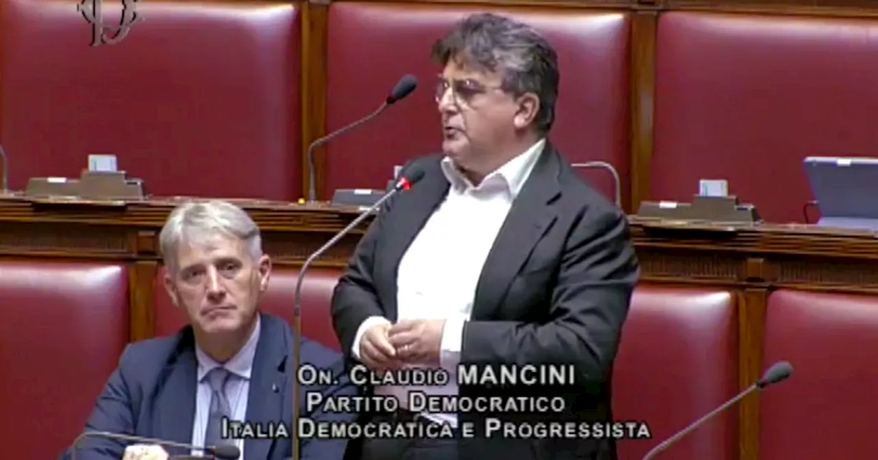 Rissa alla Camera, l’attacco di Mancini (Pd) alla maggioranza: “20 contro 1 è atteggiamento…