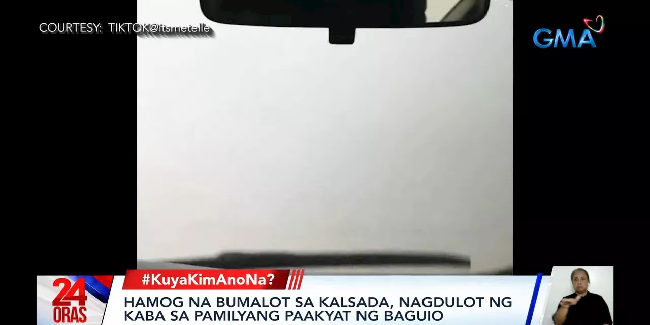 Family on road trip to Baguio encounters dense fog