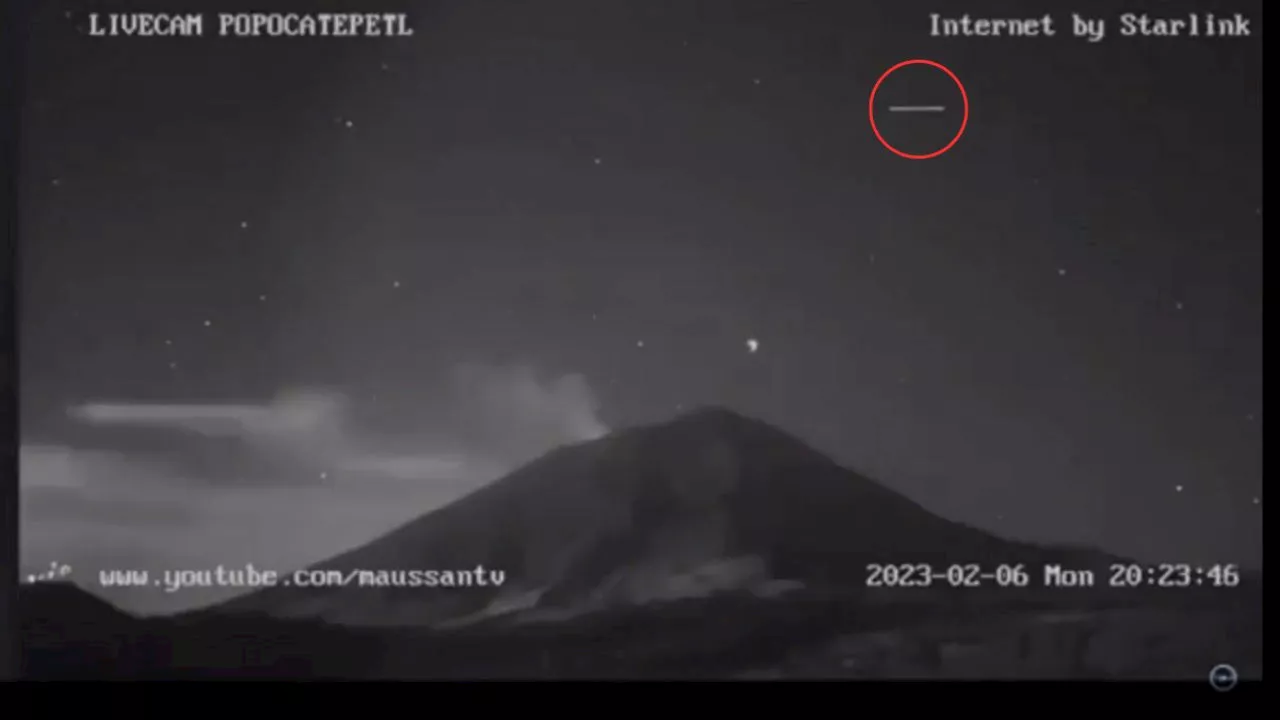 VIDEO: captan supuesto Ovni sobrevolando el cráter del volcán Popocatépetl