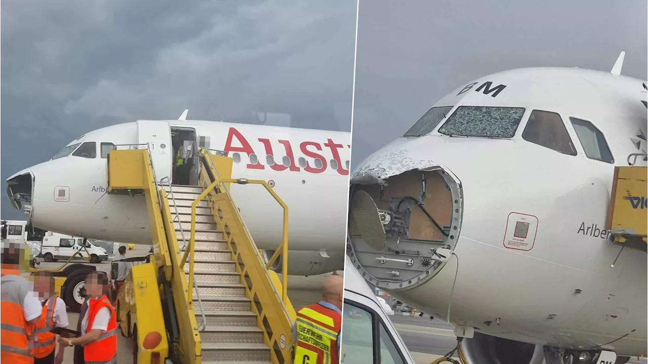 AUA-Flieger im Hagel – die Piloten wurden gewarnt