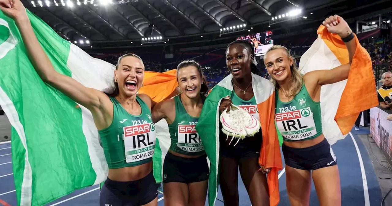 Ireland's superstar sprinters due to receive a heroes welcome in Dublin Airport