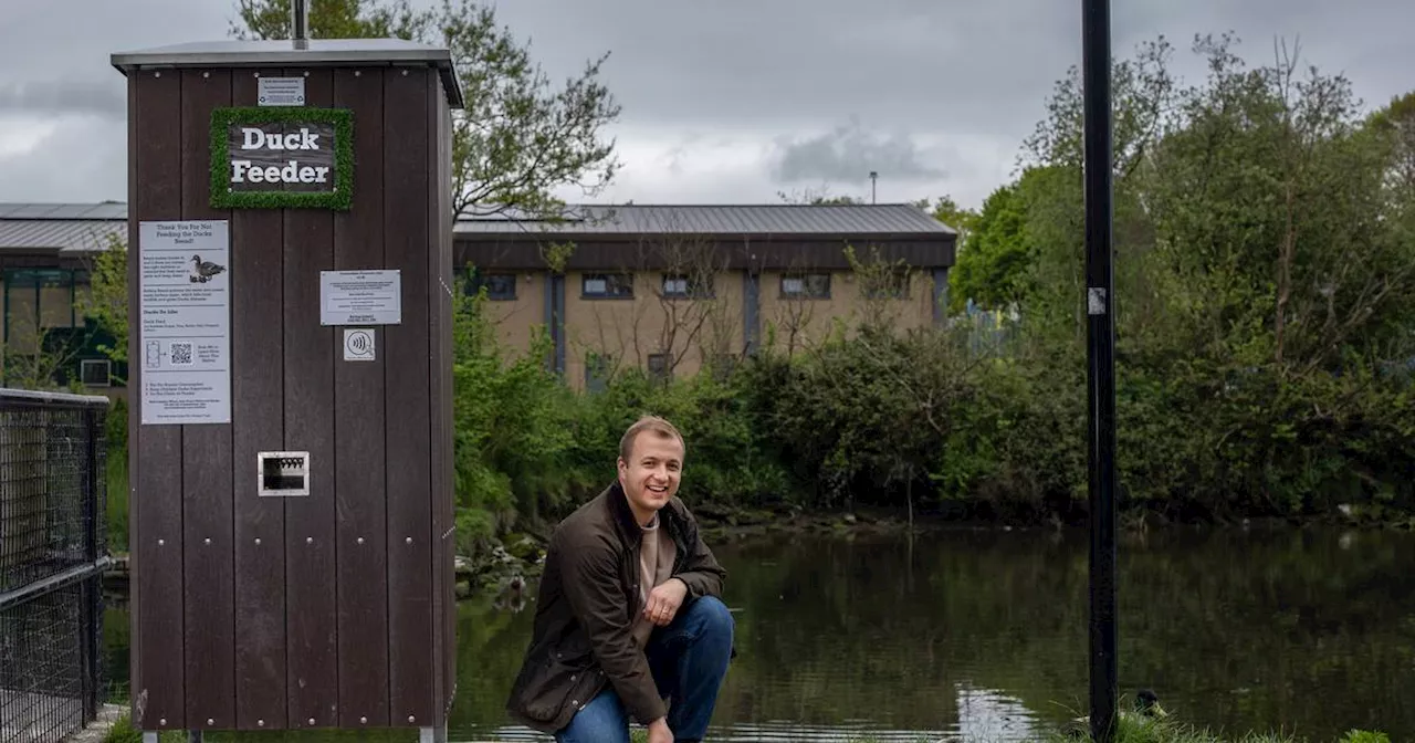 Irish company behind world’s first solar-powered duck food dispenser for public parks