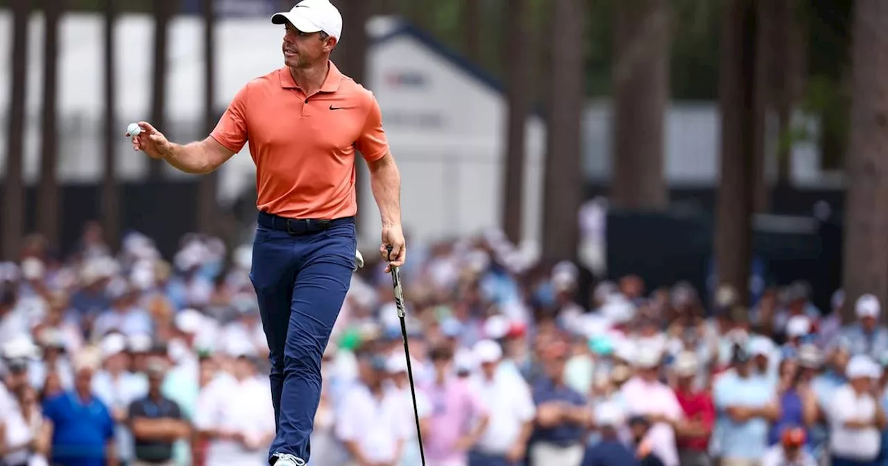 US Open: Rory McIlroy takes share of the lead after opening 65 at Pinehurst