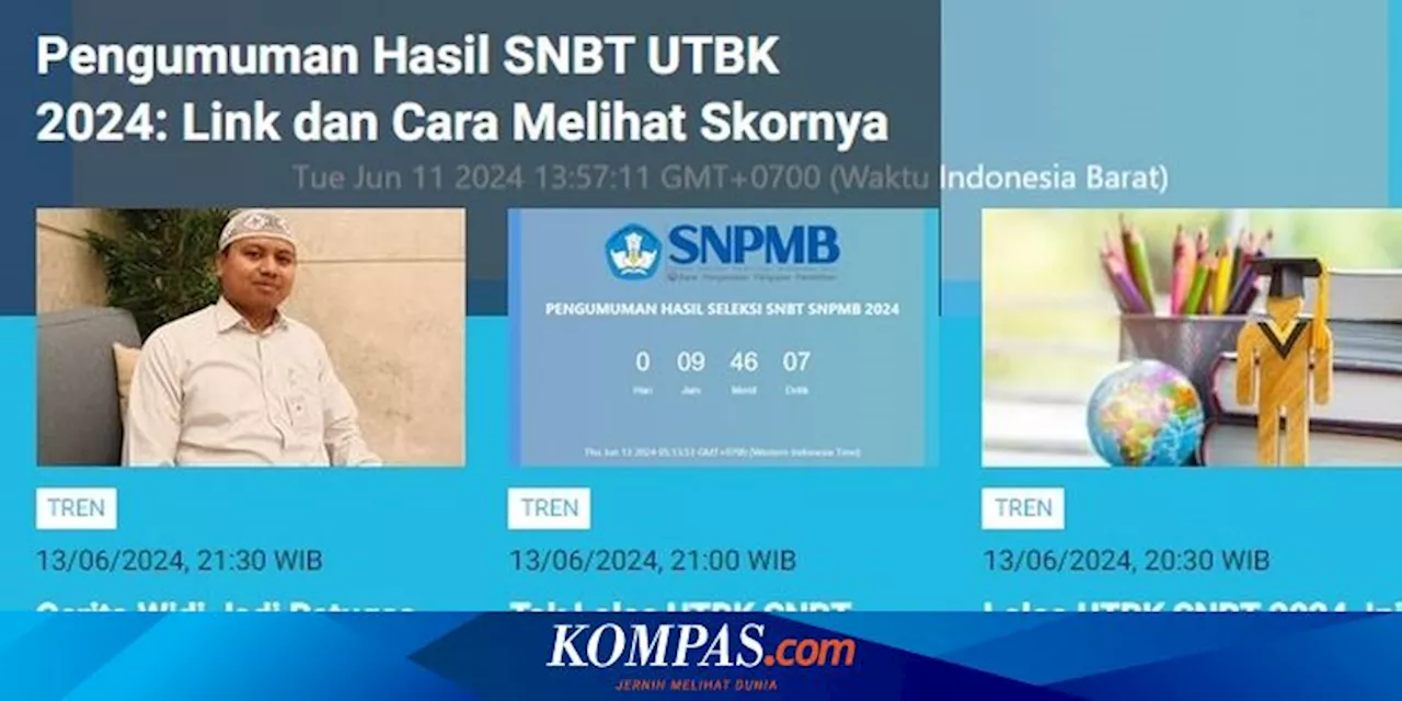 [POPULER TREN] Cara Melihat Skor UTBK SNBT 2024 | Benarkah Bahasa Jawa Asli adalah Bahasa 'Ngapak'?