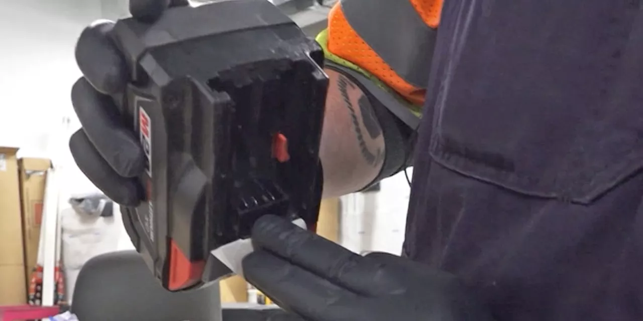 Counterfeit power tool batteries can cause unexpected damage