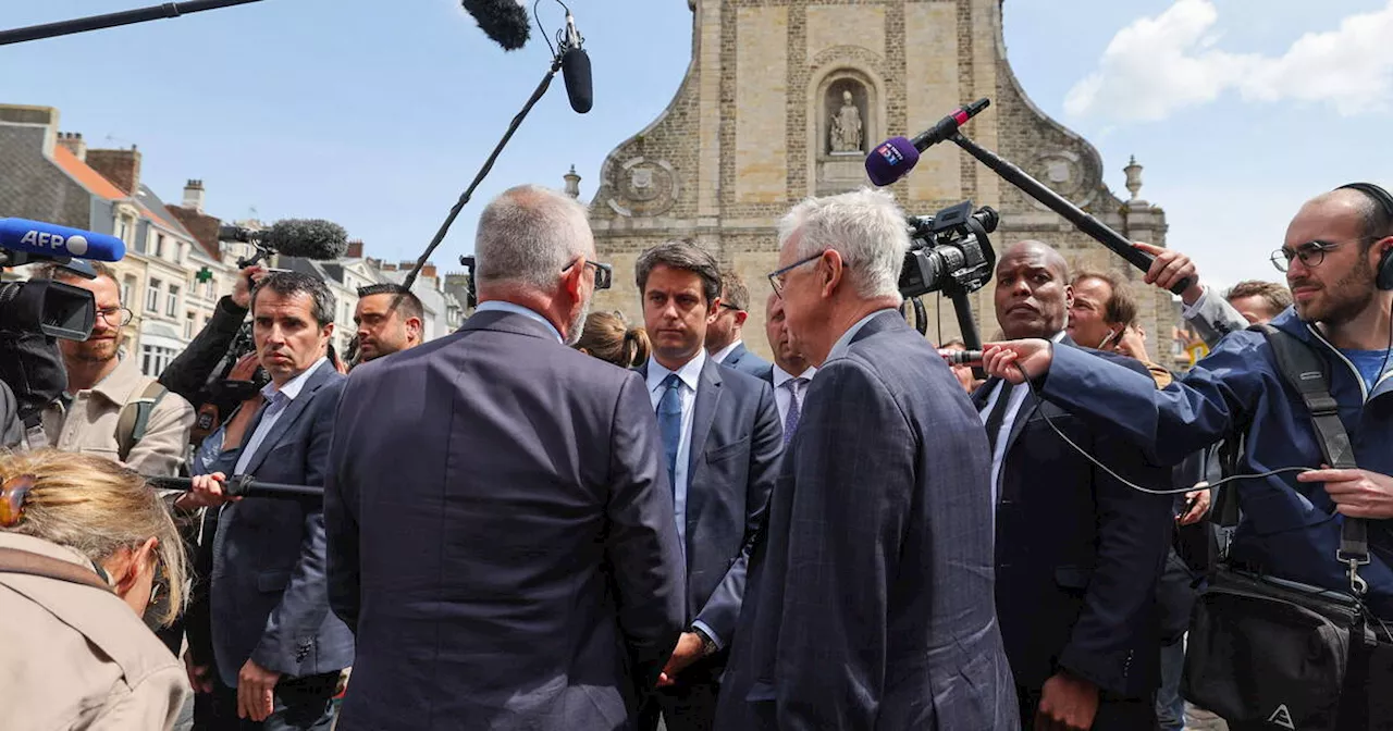 A Boulogne-sur-Mer, Gabriel Attal en campagne dans un département acquis au Rassemblement national