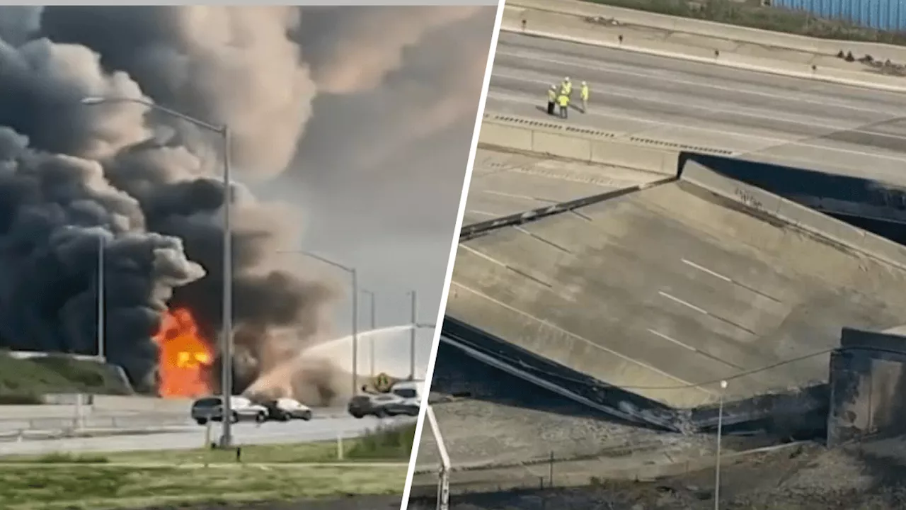 Report says unsecured tanker hatch spilled out gas in crash that destroyed I-95 bridge in Philly