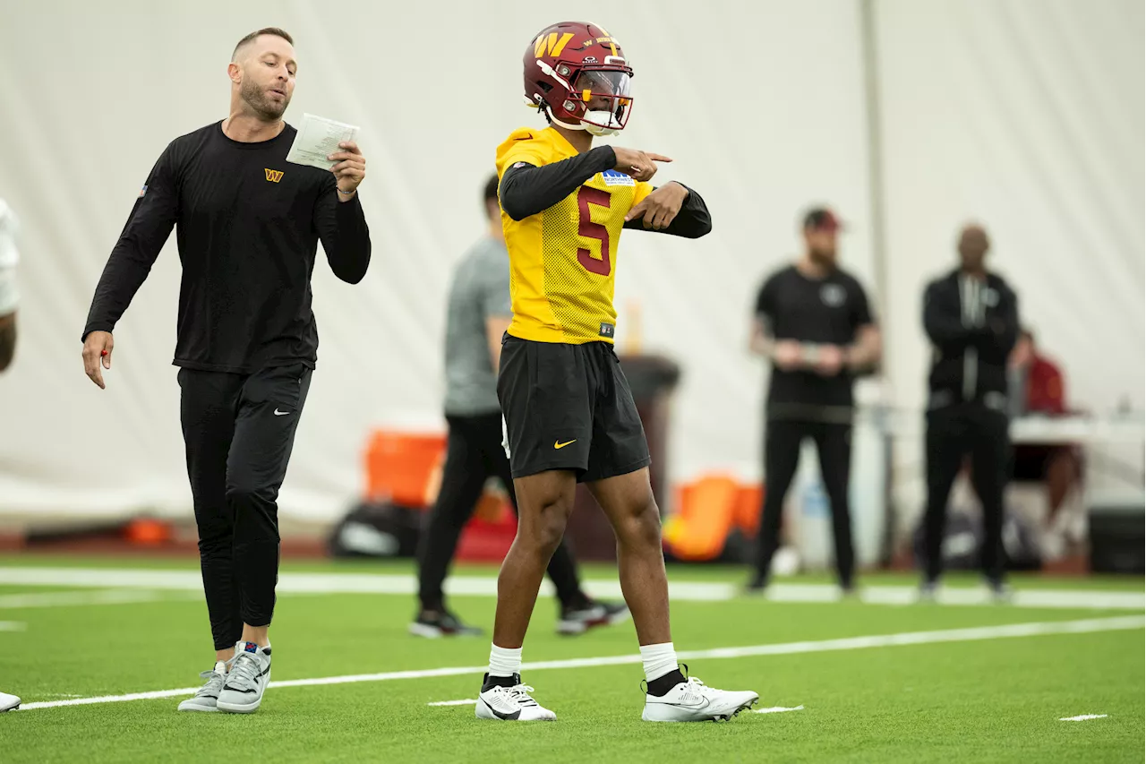 Commanders Head Coach Non-Committal About Naming Jayden Daniels Starting Quarterback