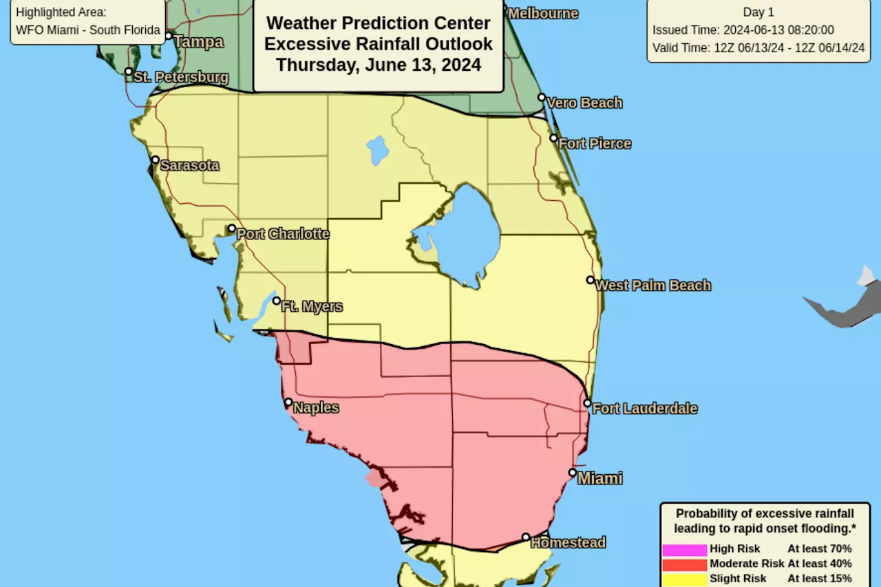 Florida Map Shows Where Heavy Rain Is About to Hit