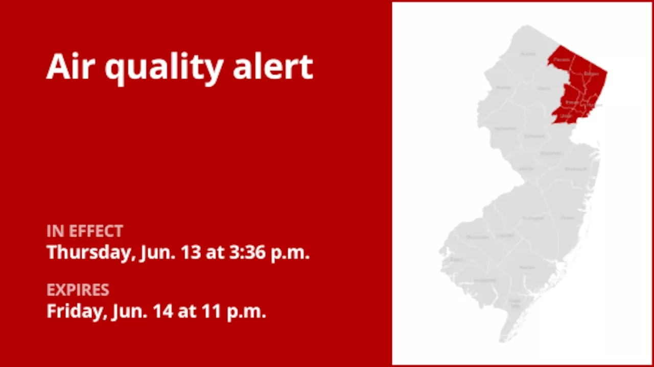 Exalerts Air Quality Alert In Effect For 5 N J Counties Until Friday