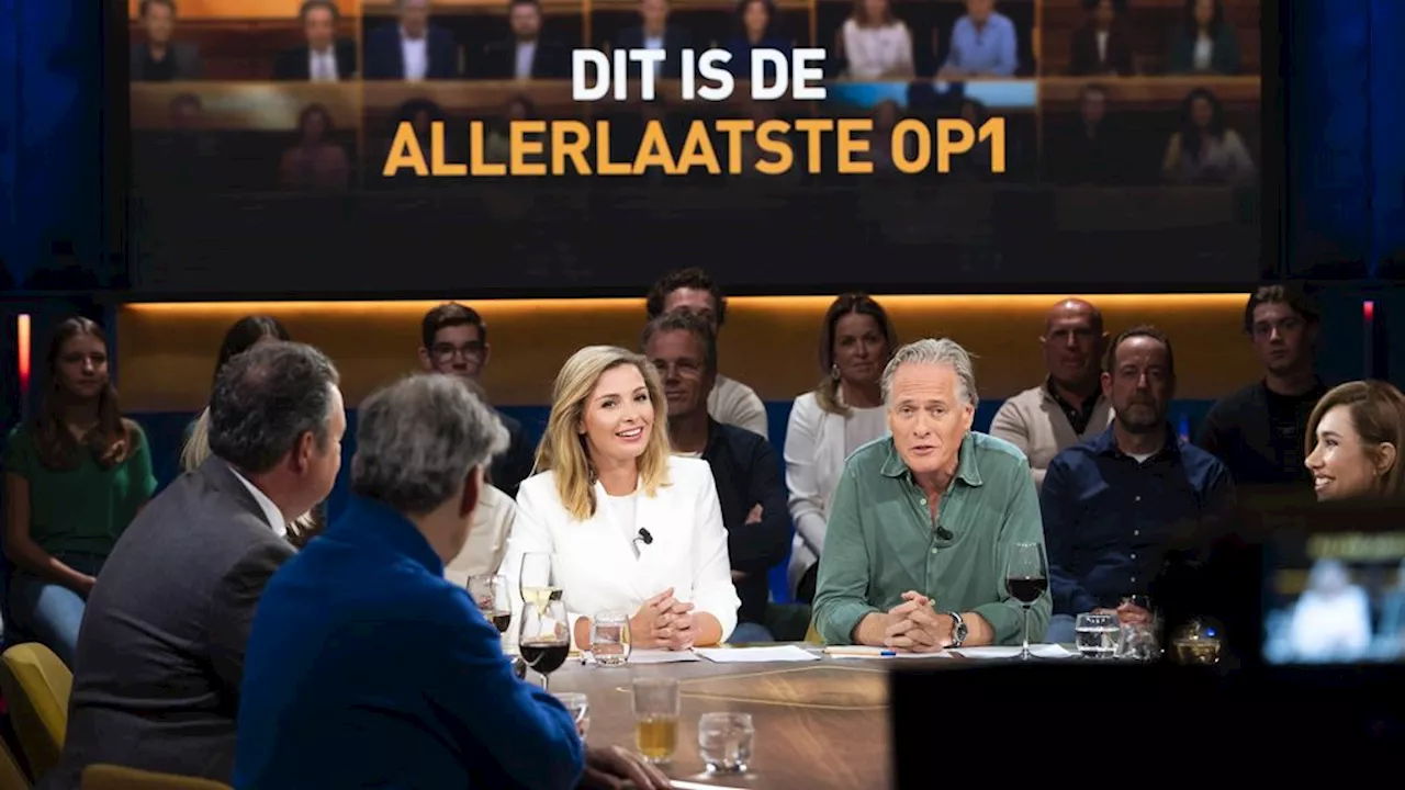 Laatste aflevering van talkshow Op1 'vrolijke begrafenis in het wit'