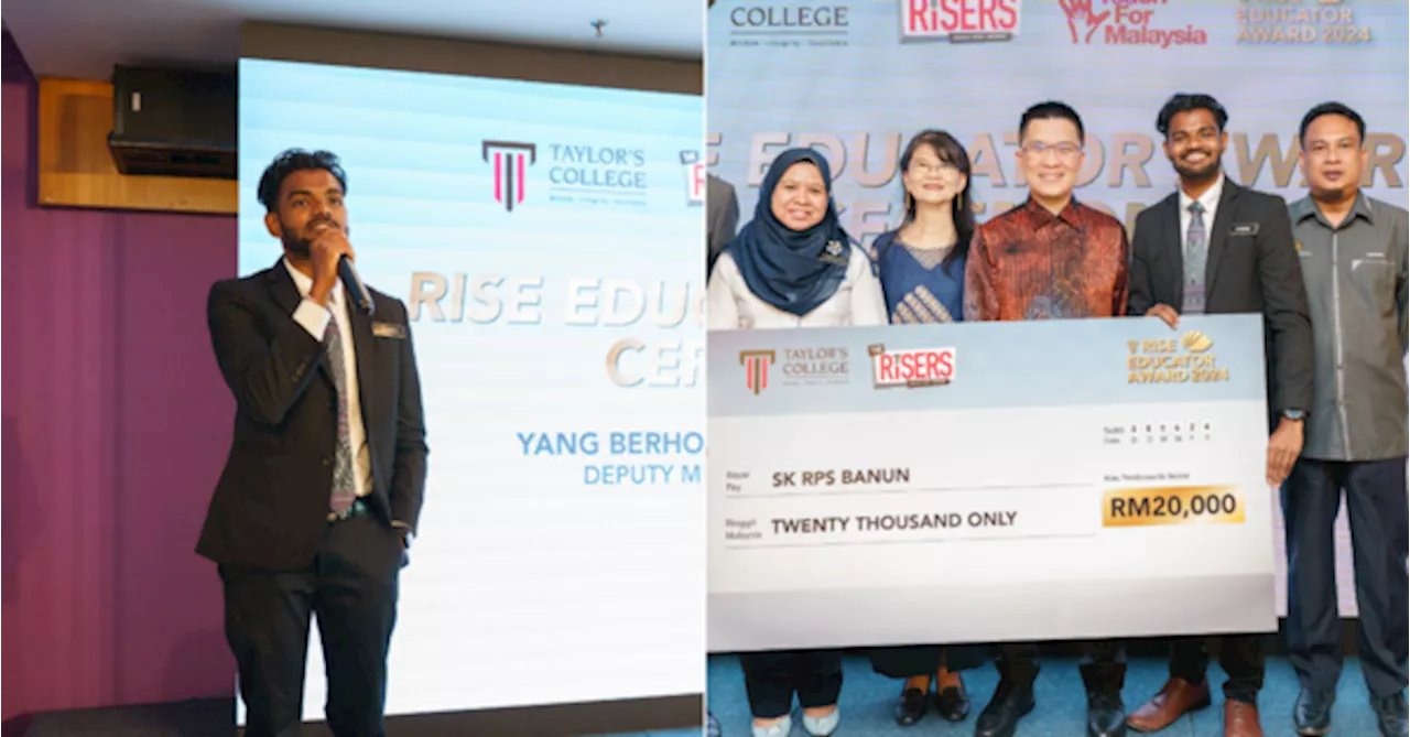 Teacher From Orang Asli School Wins RISE Educator Award 2024 For His Innovative Teaching