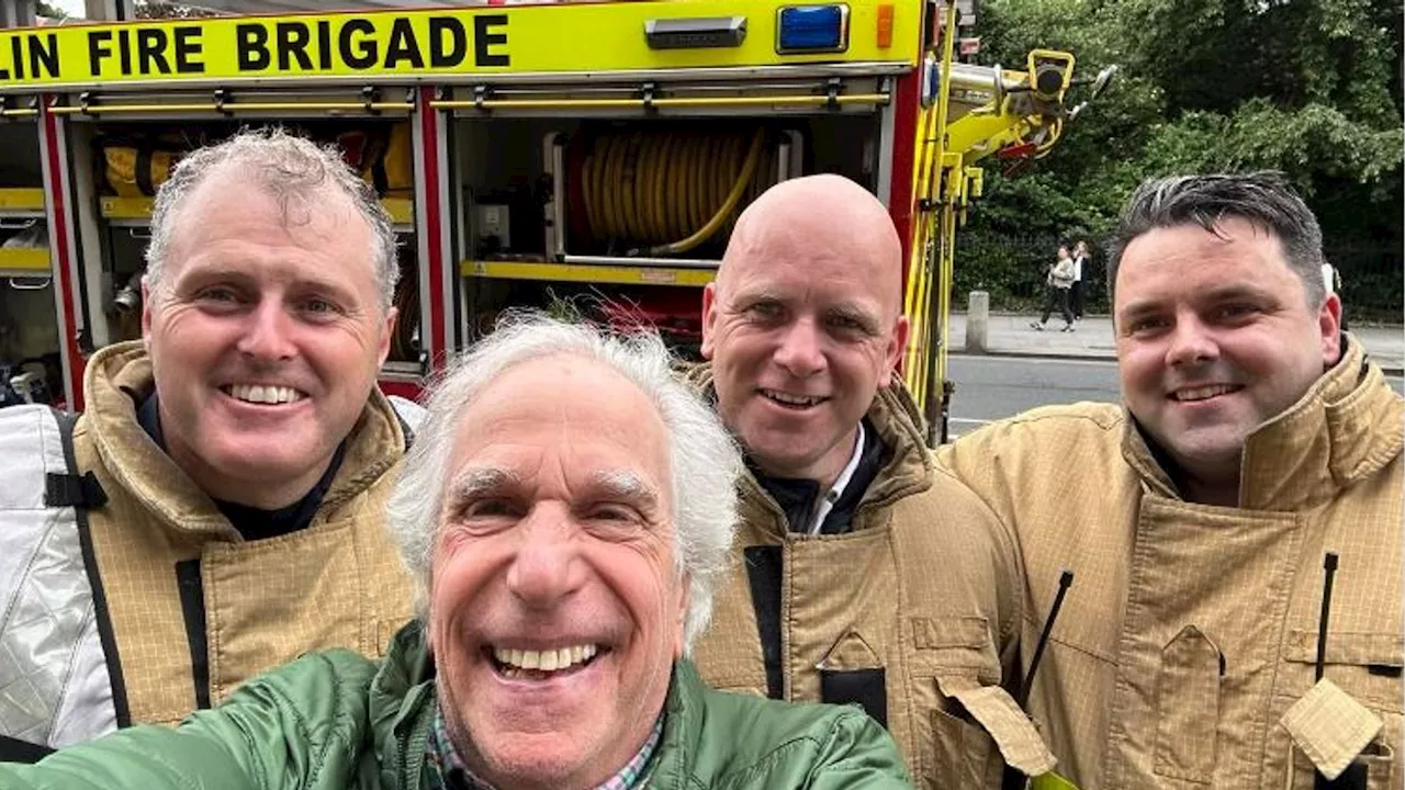 aka The Fonz - praises Dublin fire service after blaze at his hotel