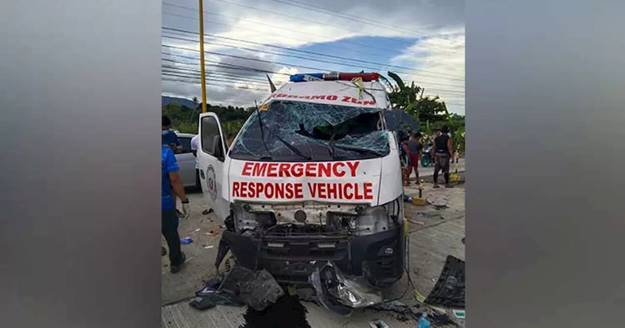 Ambulansiya nalimbuwad; 1 patay, 3 samdan