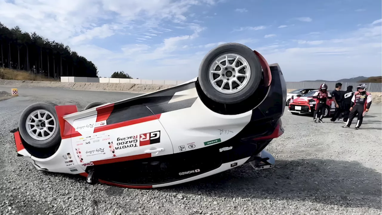 Yes, that is Akio Toyoda’s upside-down GR Yaris