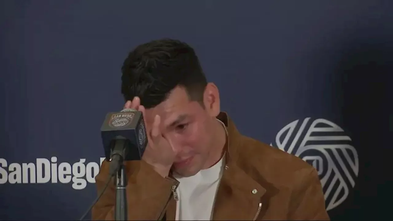 Chucky Lozano llora en su presentación con San Diego FC como fichaje estelar