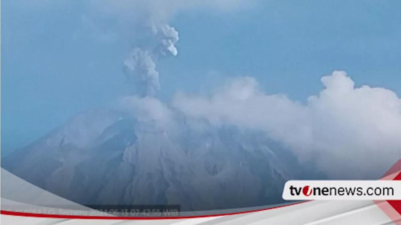 Gunung Semeru Erupsi, Lontarkan Abu Vulkanik Setinggi 900 Meter