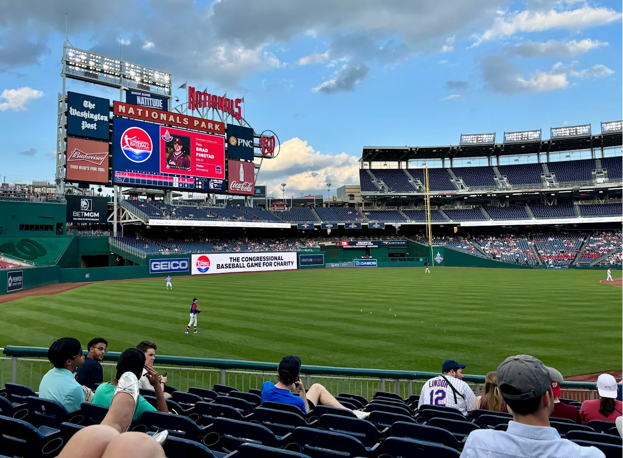 Hidden in the Bleachers at the Congressional Baseball Game, Representatives Have a Ball