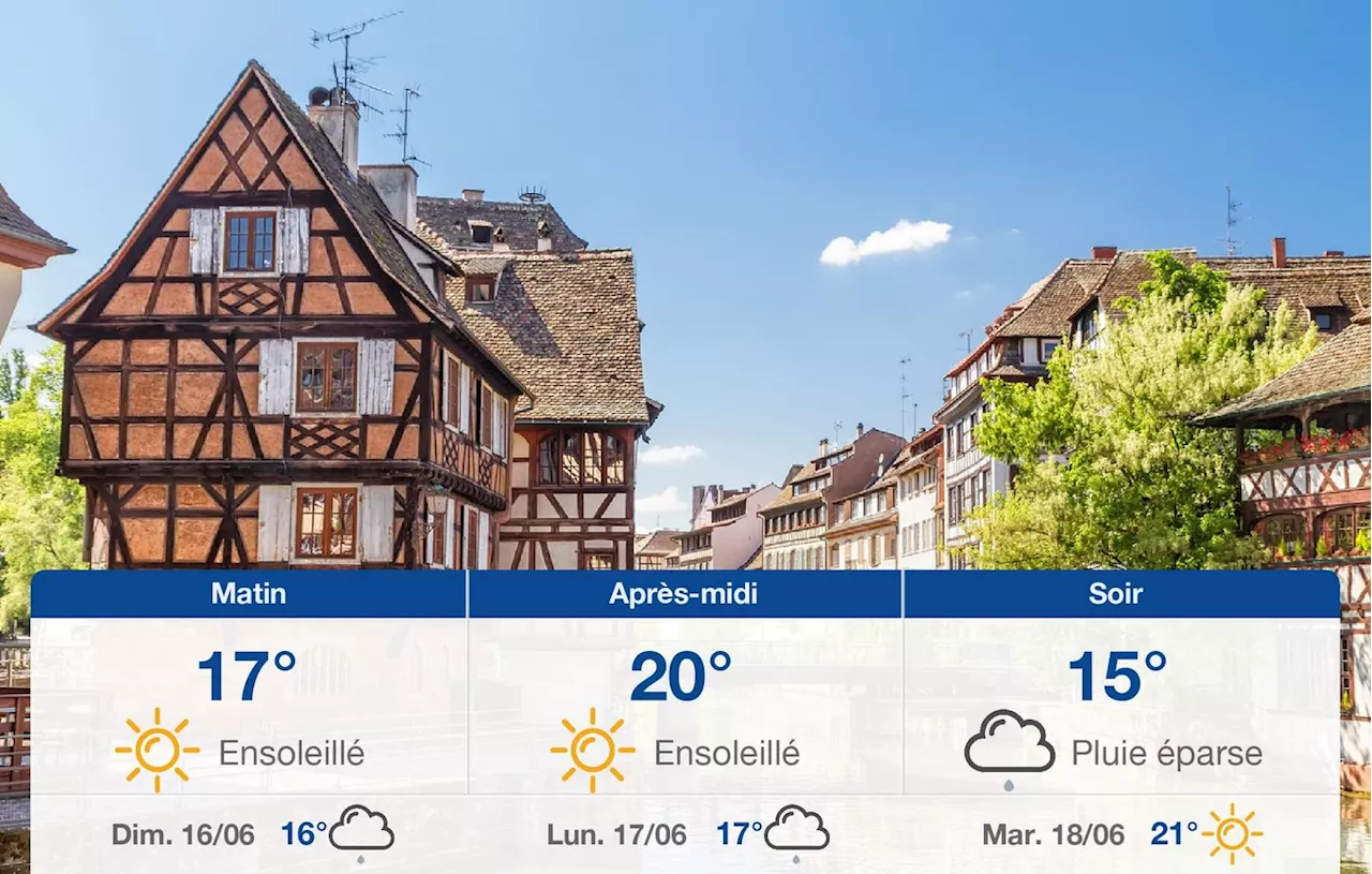 Météo Strasbourg: prévisions du samedi 15 juin 2024