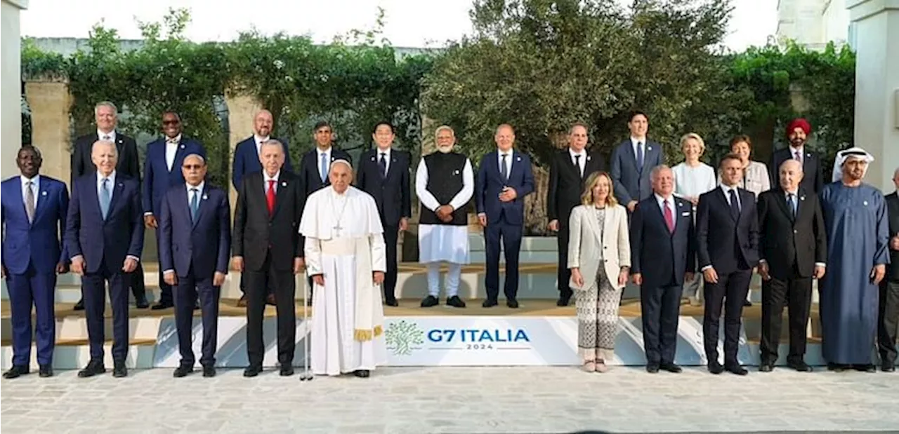 G-7 Photos: इटली में PM मोदी का अलहदा अंदाज; मेलोनी को नमस्ते, बाइडन और पोप को लगाया गले