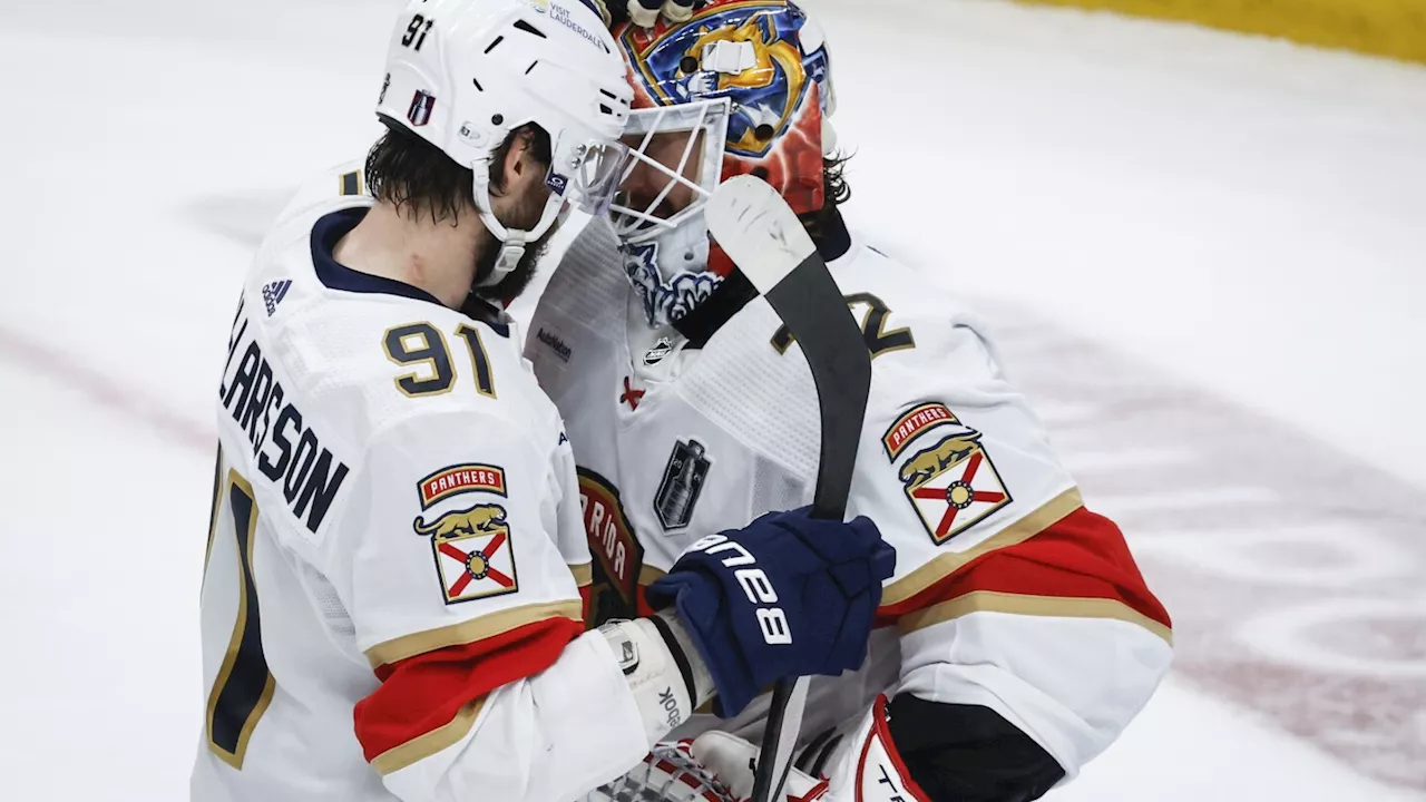 Barkov, Bobrovsky and the Panthers beat the Oilers 4-3 to move within win of Stanley Cup title